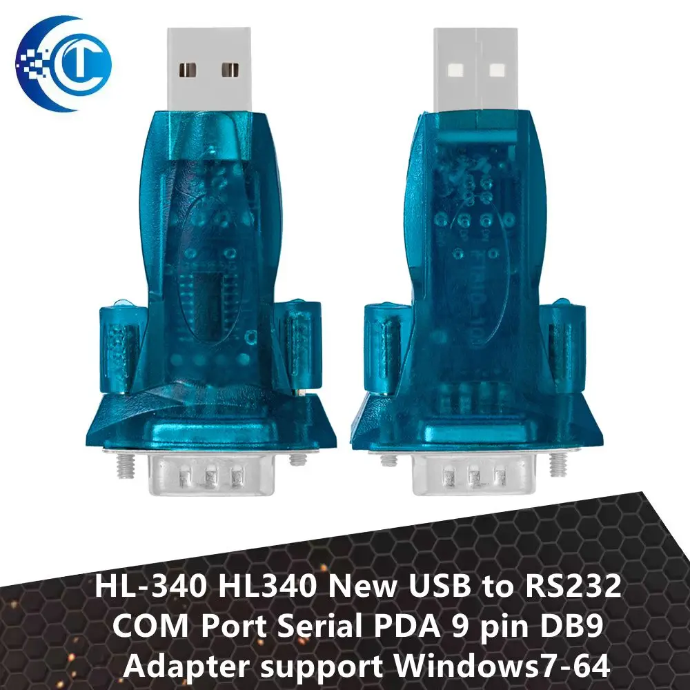 HL - 340 (HL340) USB إلى RS232 COM Port Serial Adapter: 9 - pin DB9 للمساعد الشخصي الرقمي، يدعم Windows7 - 64 بالكامل! #1