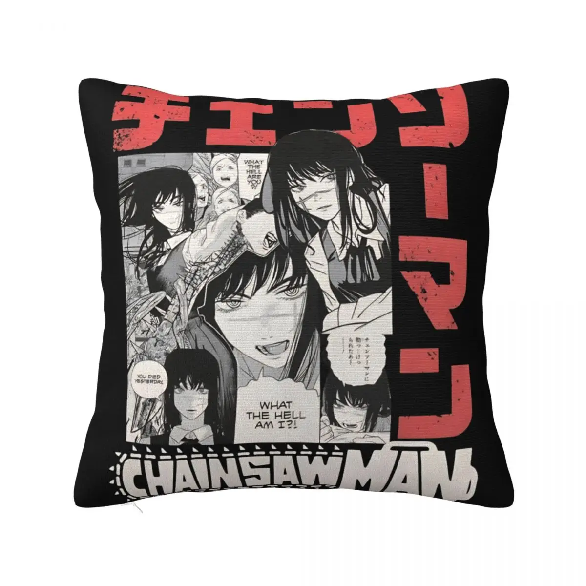 Yoru Chainsaw Man Anime Pillowcases Living Room Asa Mitaka Cushion Case Creative Pillowcase 45*45