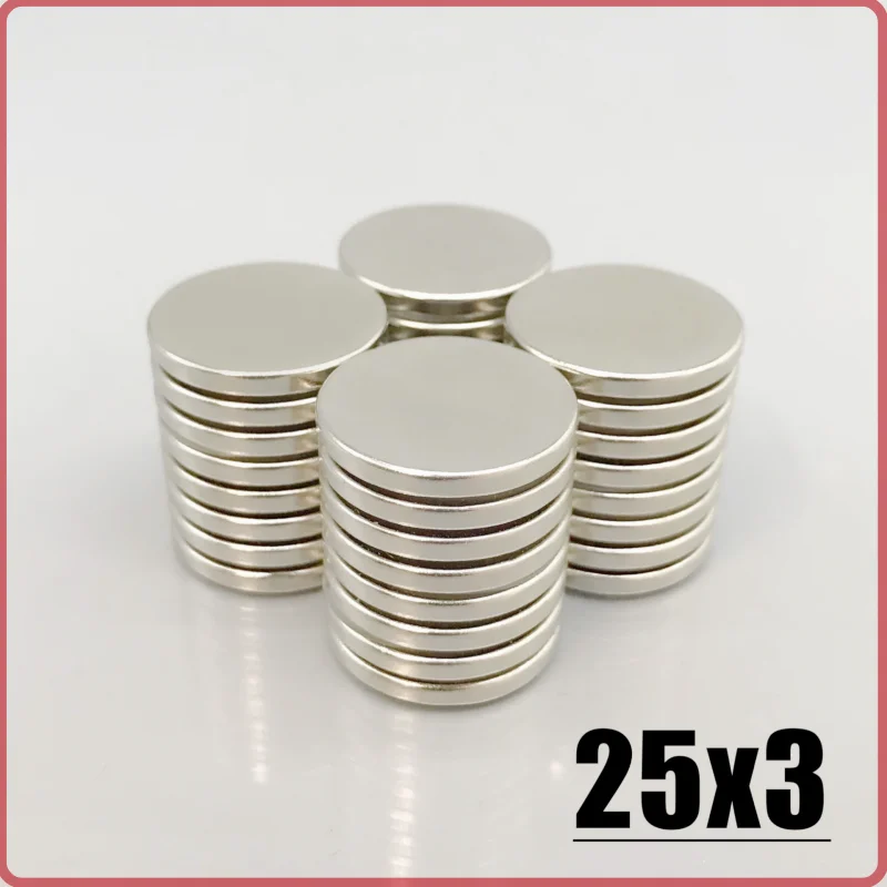 Fridge Tool Magnet 25x3mm Imane 2/5/10/20/50/100/150 Round Shape magnet Home Decoration For Kitchen Hook Garden Diy Craft 25*3