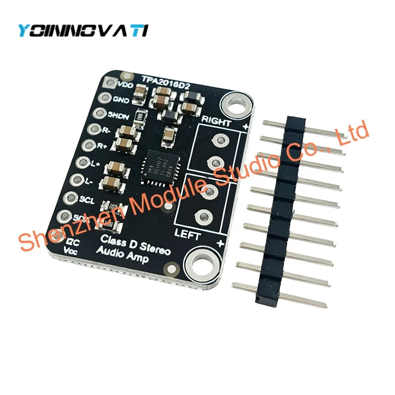 YT TPA2016 Stereo 2.8W Class D Audio Amplifier Module, I2C & AGC Control, Mini Digital Amp Board for DIY Speaker Arduino