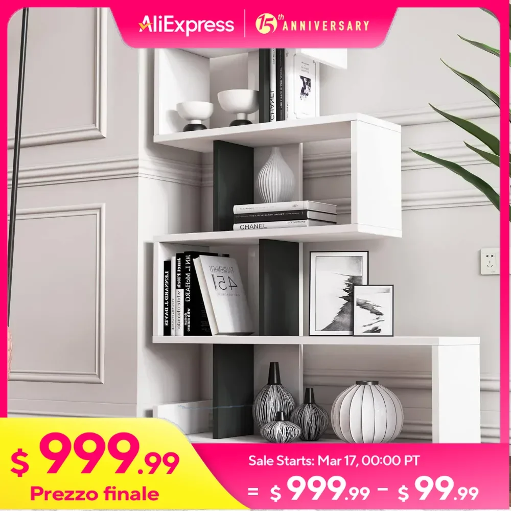 Modern Bookcase,Modern Freestanding Multifunctional Decorative Storage Shelving,furniture Living Room，book Shelf