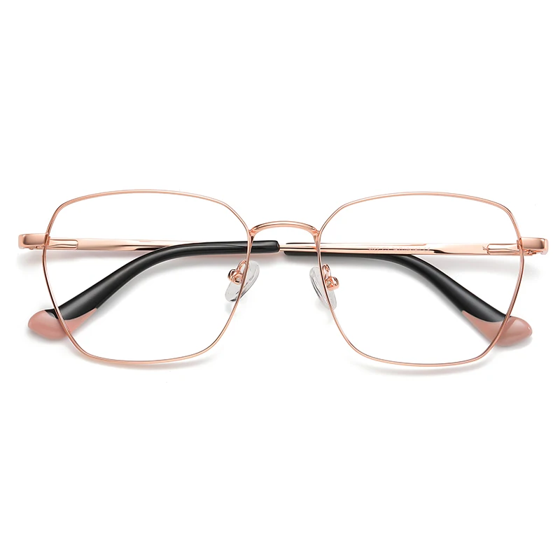 

moojolo 54mm Retro Metal Spring Hinge Women Glasses Frame Clear Anti Blue Light Optical Frame Cat Eye Computer Glasses 3022