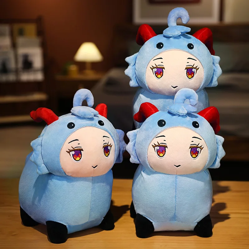 Genshin Impact Ganyu Sheep Plush Toys, muñecas de juego de Anime de peluche suaves para niños, regalo de cumpleaños, 30cm