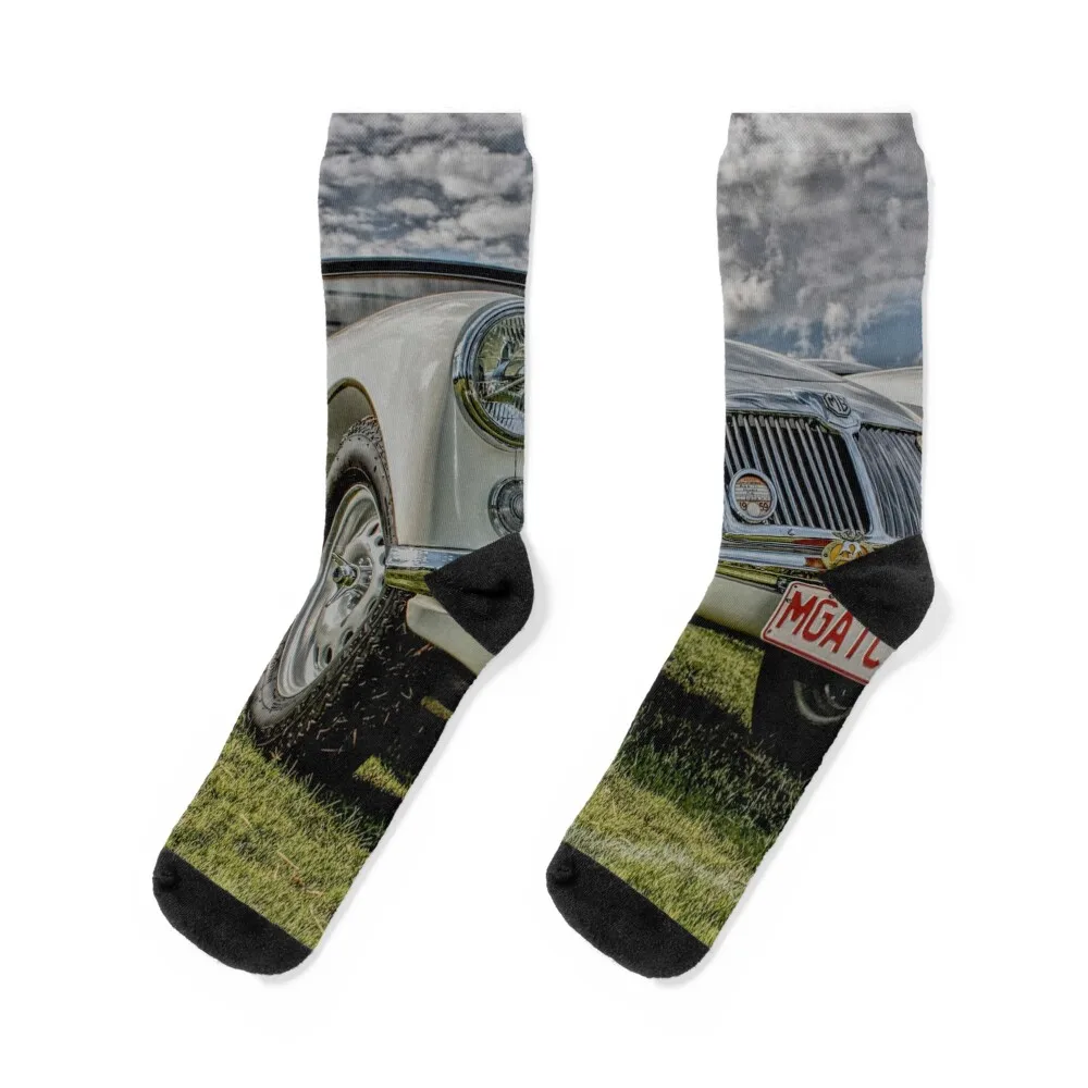 MG A Twin Cam Socks cotton sports stockings halloween hip hop Women's Socks Men's