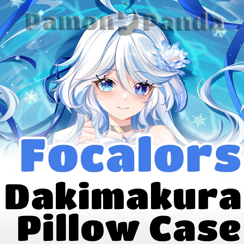 Focalors Dakimakura Genshin Impact Game Hugging Pillow Case Full Body Cushion Cover Pillowcase Home Bedding Decor Otaku Gift MKL