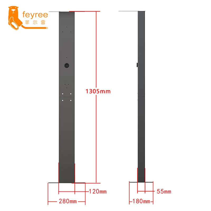 feyree Electric Vehicle Charging Station Pile Post Upright Post Wall Mounted for Wallbox Type1 Type2 Charger