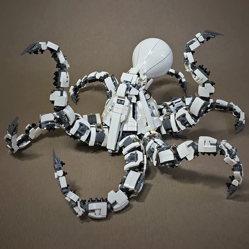 MOC Mecha Octopus Building Blocks Sets Creative Robot Monster Bricks Building Blocks Model Toy for Children Birthday Gifts