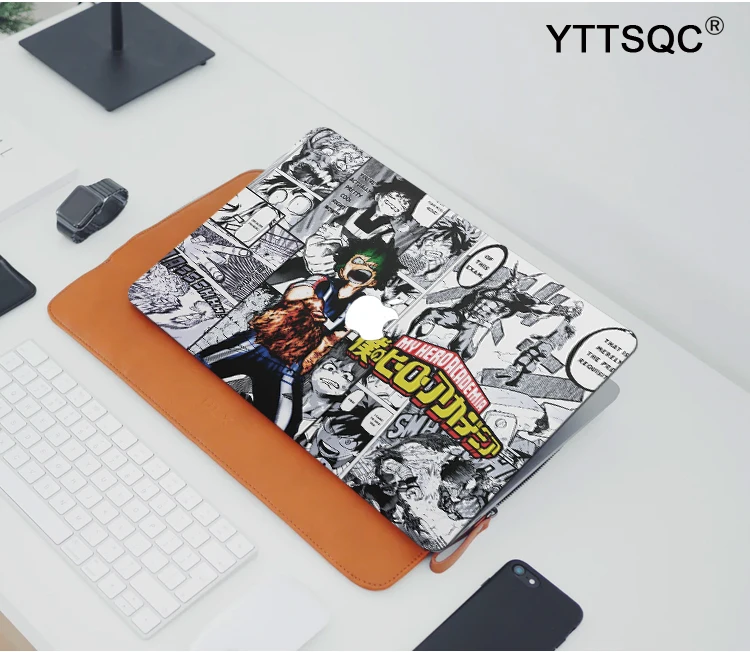 Imagem -05 - Estojos de Laptop Deku Anime Shell Rígido Estojo my Hero Academia A2681 Macbook Air m2 m1 Pro 13 14 16 Mac Retina A2681 A2337 A2338