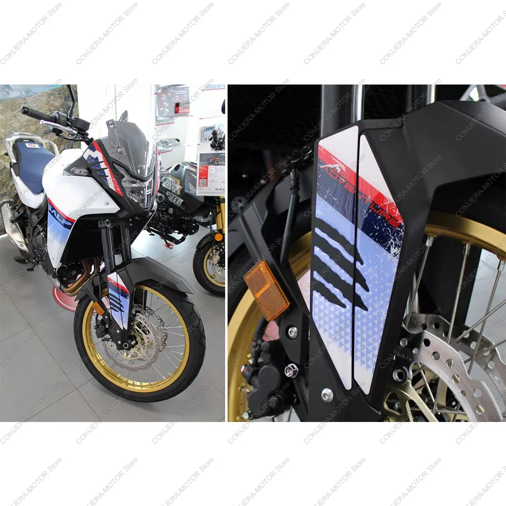 For XL750 Transalp 750 Motorcycle 3D Epoxy Resin Protective Sticker Bearings Design Fender Protection Sticker