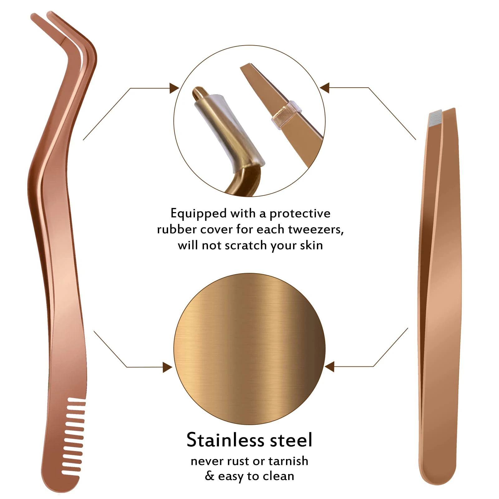 Strumento applicatore per ciglia fai da te da 2 pezzi, pinzette per ciglia curve per ciglia finte, applicatore per ciglia per un facile applicazione e rimozione delle ciglia