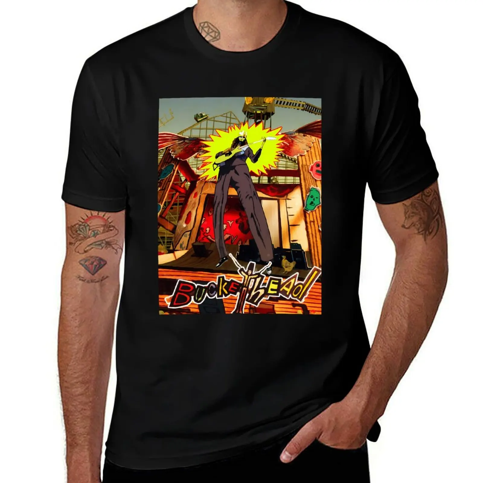 

Land Buckethead Live Tour 2021 Siangrabu T-Shirt Summer Print Short Sleeve Tee