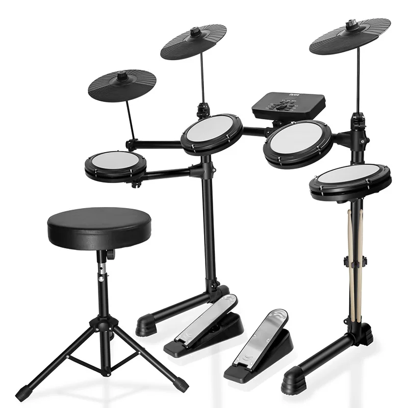 Beginner Electric Drum Kit 7Pad Adults Jazz Electronic Drums Professional Full Set Music Drum Children's Practice Electron Drums