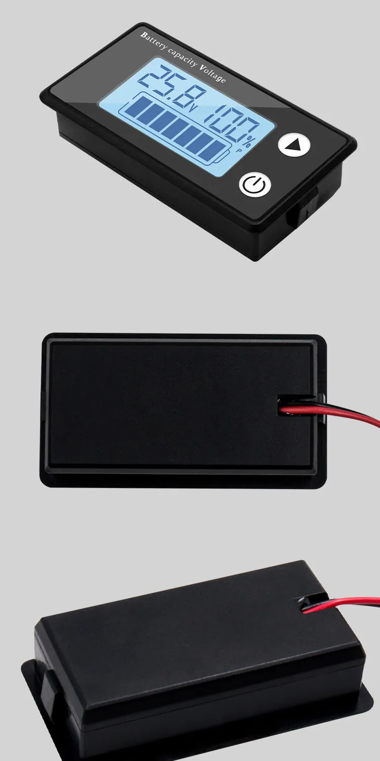 Electric Vehicle LCD Battery Indicator Electric Scooter Battery Level Meter MOQ 3pcs