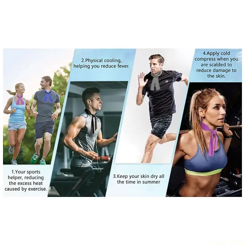 U2JB Sports Neck Wrap for Cycling and Hiking, Cooling Use in Warm Weather