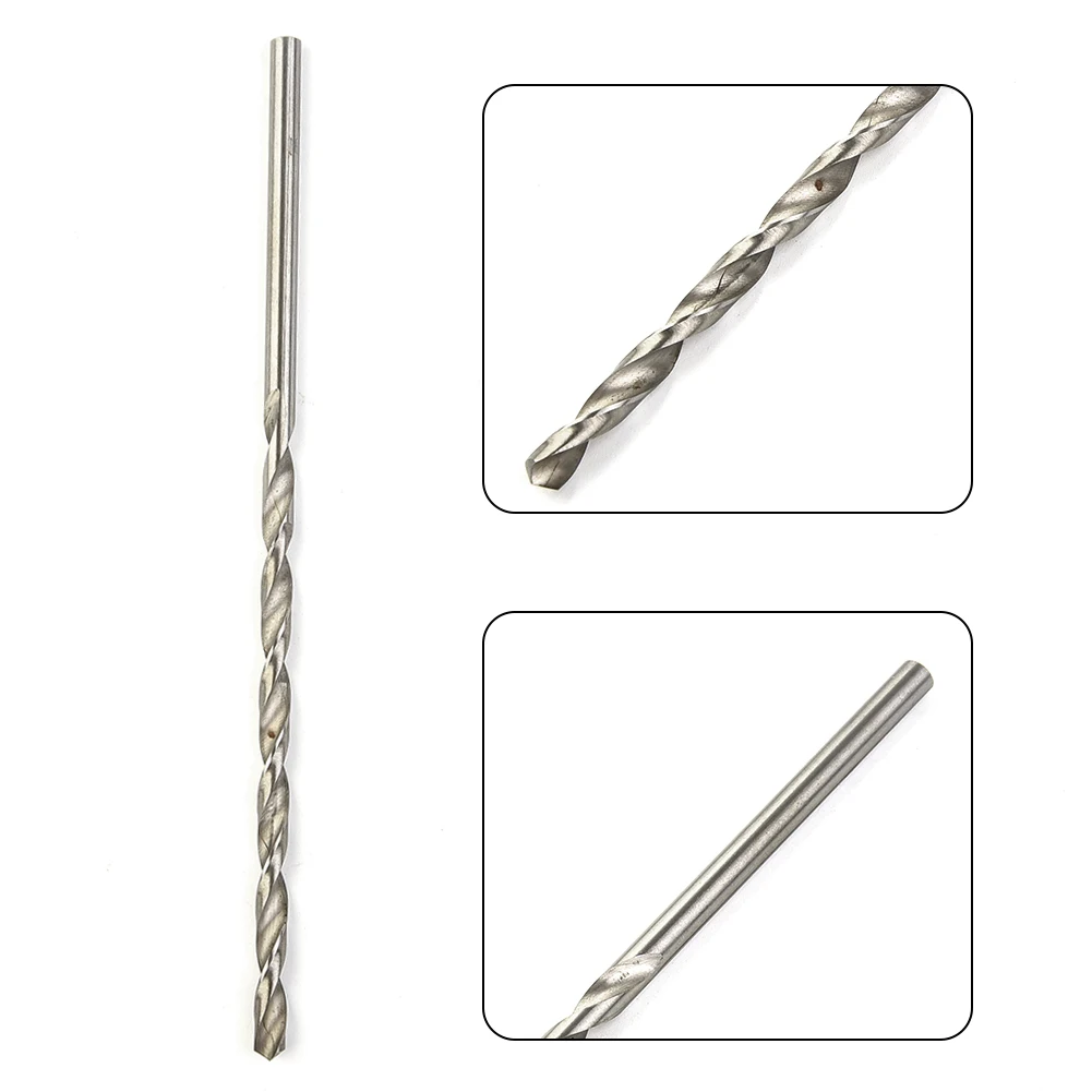 HSS Straight Shank  Drill Bits Set Diameter 2-6mm Length160-300mm Extra Long Drill Bits For Wood Steel Metal Alloy Power Tools