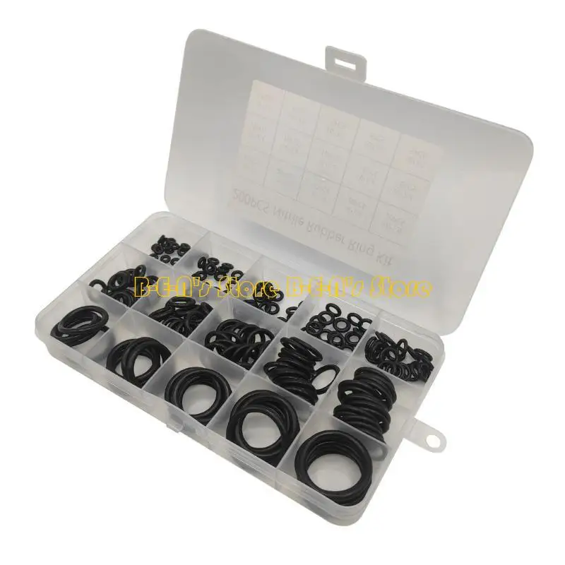 Y1AD 200Pcs O-Rings Gasket Rubber Washer Seals Assortment Set Rubber Spacers Gasket Washers Seal O-Rings for Plumbing