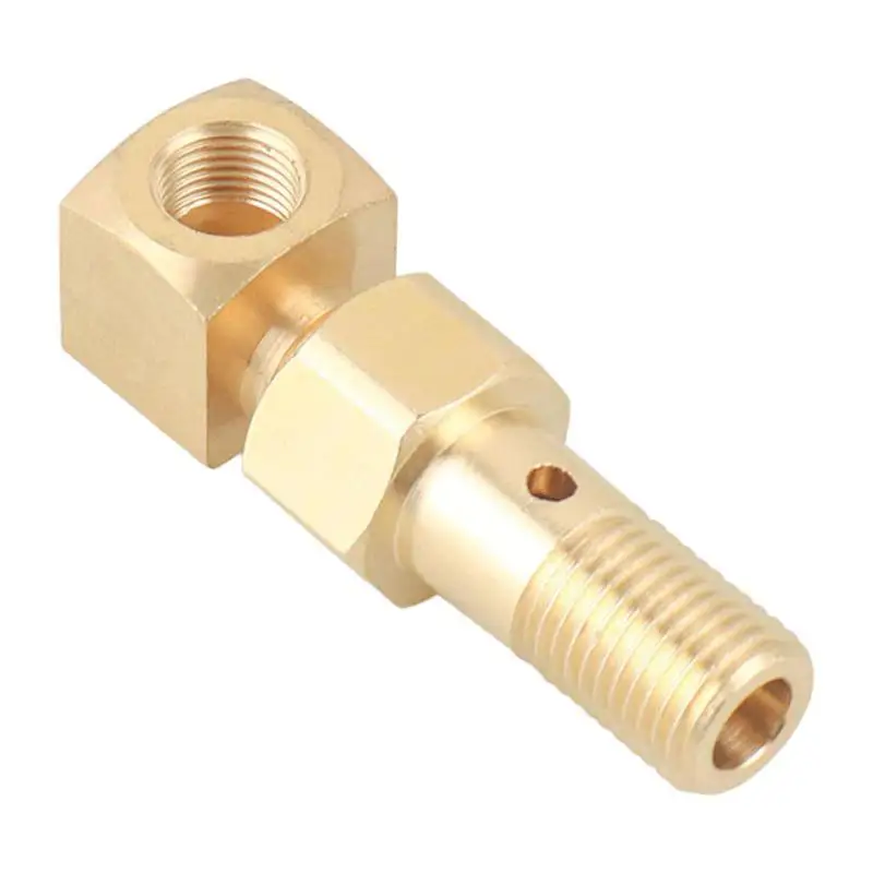 Fuel Line Fuel Pressure Tee Adapter For Fuel Pressure Gauge Auto Parts Adapter Connector For M12 X 1.25 To 1/8-27 NPT BX102377