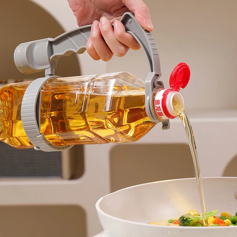 Beverage handle soda water beverage bottle plastic handle (with bottle opener function) Cola handheld pouring handle view 4