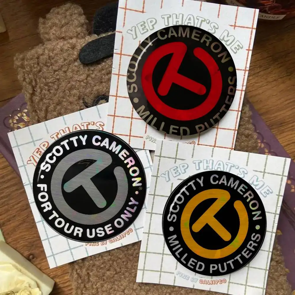 Fashion Print S-Scotty C-Cameron  Figure Icon Badge Handmade Tinplate Brooch for Backpack Clothes Chest Ornament Gifts