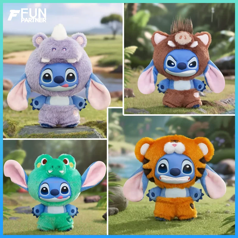 

Disney Stitch Wild Animals Series Blind Box Vinyl Plush Toys Backpack Pendants Home Decor Trendy Holiday Gifts