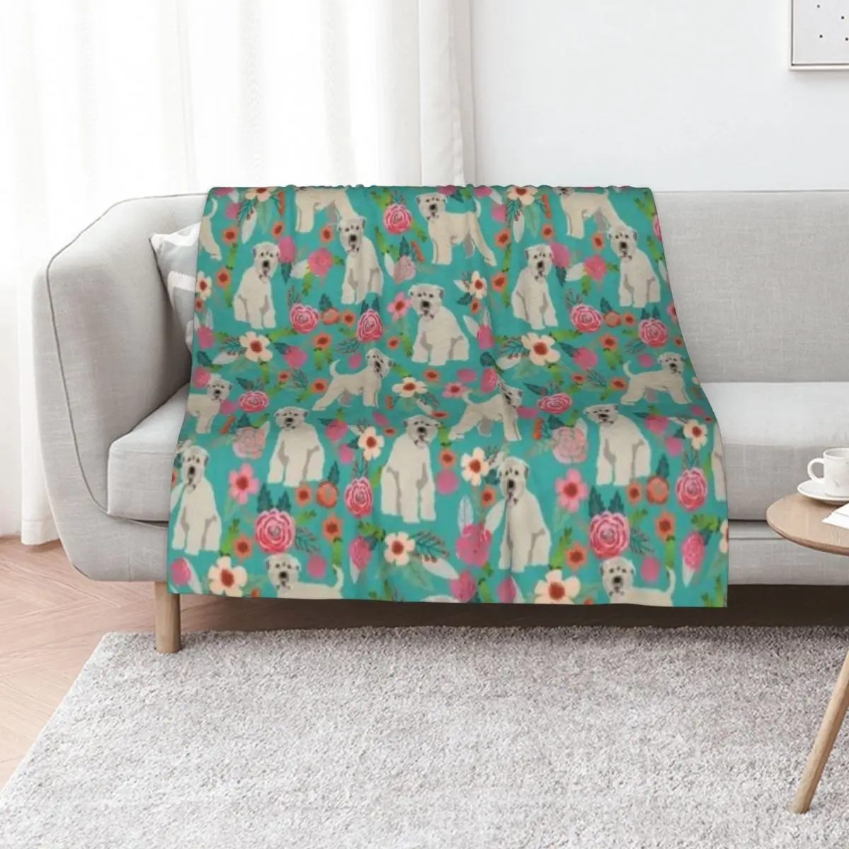SOFT COATED SWEATHEN Throw Blanket Furrys Custom Decorative Beds Quilt Vintage Flannel Fabric Blankets
