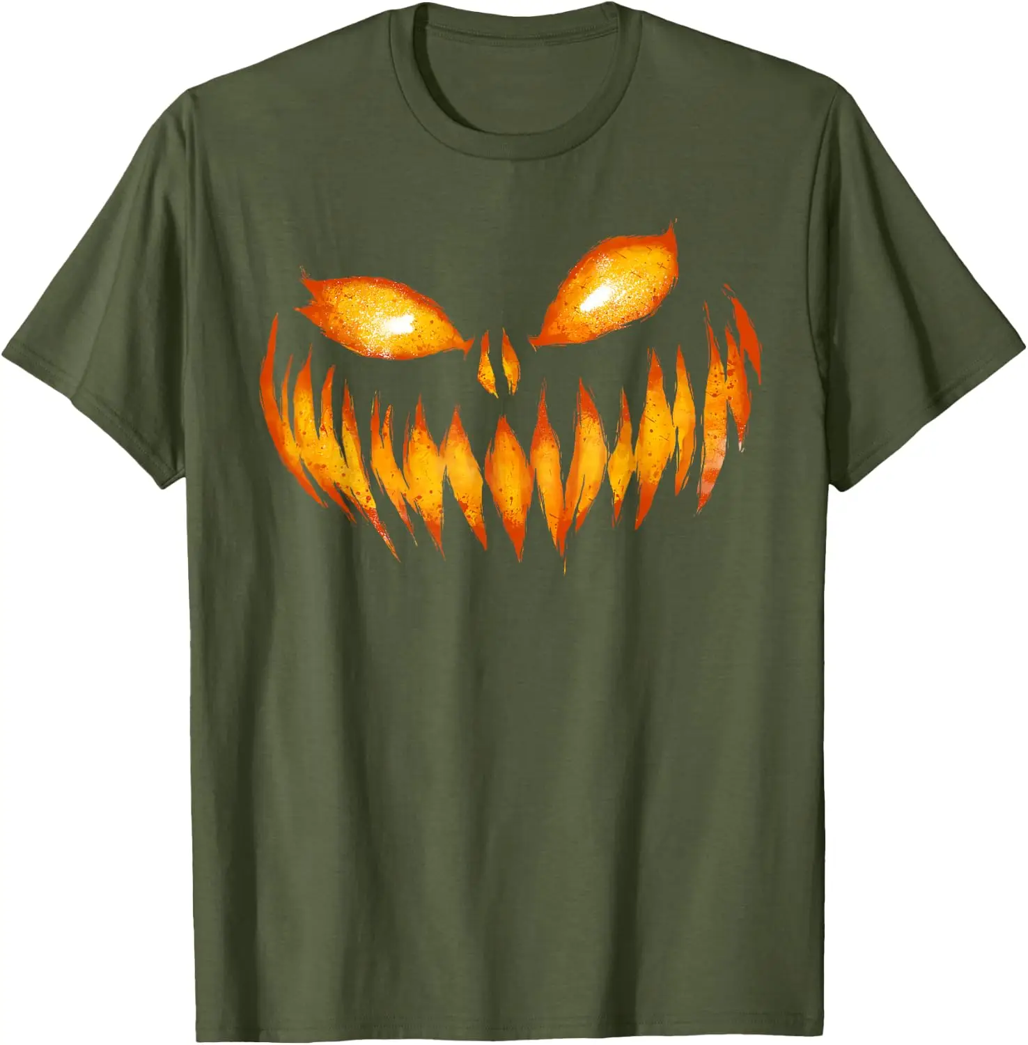 Fun Pumpkin Face Halloween T-Shirt Men Women Short Sleeve Fun Pumpkin Halloween Party Gifts Tshirts