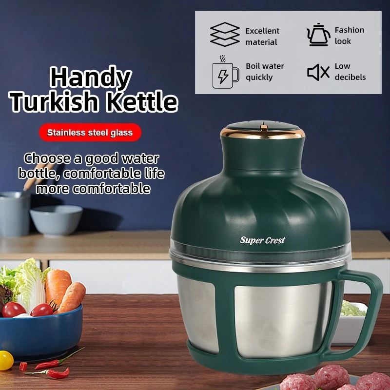 

Новая портативная электрическая мясорубка из нержавеющей стали, кухонная и бытовая многофункциональная машина для смешивания прикорма