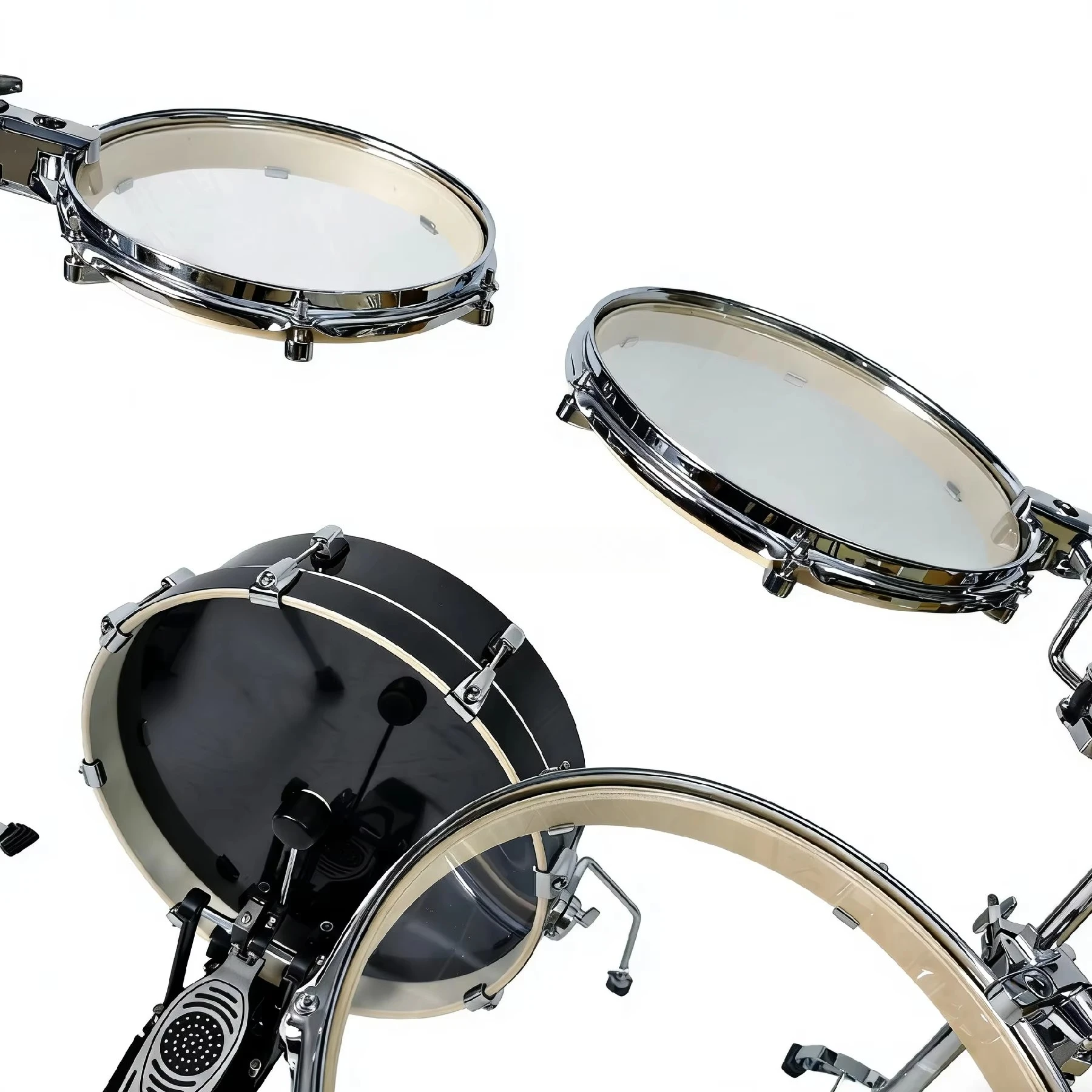 6/8/10/12/13/14/16 Adjustable Foldable Portable Practice Sound Snare Drum Bass Kick Percussion Drum Pad Set view 4