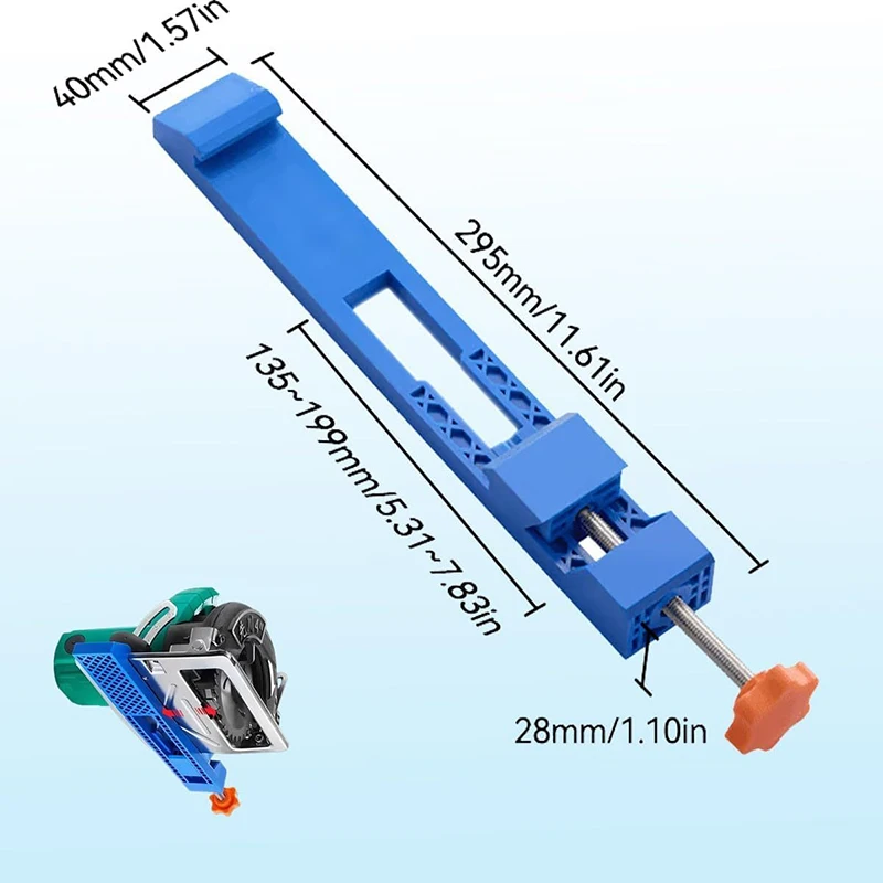 Quick Fix Jig For Electric Circular Saw Precise Wood Cutting Fix Jig Easy Installation Quick Fix Clamp Precision-Milling Tasks