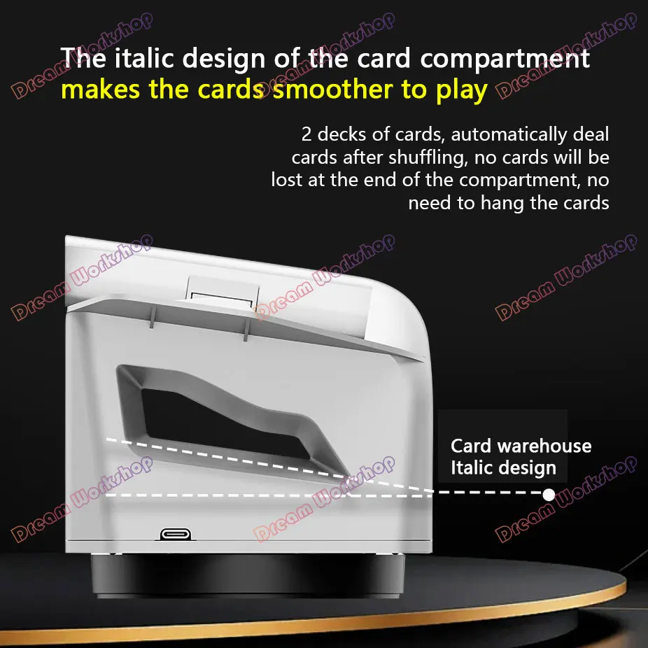 upgrade 8th generation Automatic Card Shuffler and Dealer Dispenser,Playing Card Shuffling and Dealing Tool 2 in 1 Poker Machine