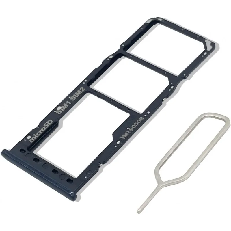 

DUAL SIM Card Slot Tray Holder Replacement for Samsung Galaxy A10 (Black)