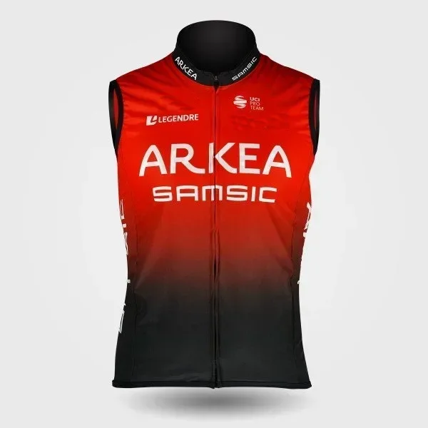 2020 ARKEA SAMSIC  TEAM Red Summer Sleeveless Cycling Vest Mtb Clothing Bicycle Maillot Ciclismo Bike Clothes