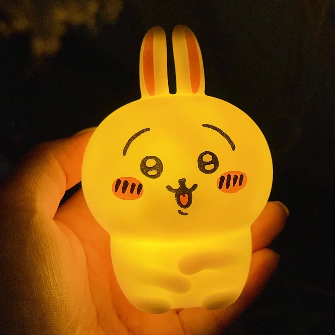 Chiikawa Anime LED Night Light  Hachiware  Usagi Rabbit Lamp Bedroom Desktop Decor Birthday Gift for Children Best Gift Toy image 6
