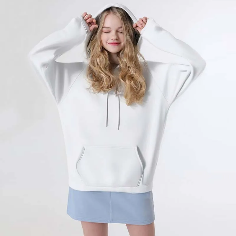 

2025 Spring Autumn Unisex Pure Color Sports Hoodie Casual Hooded Pullover Sweatshirt Comfortable Top for Men And Women