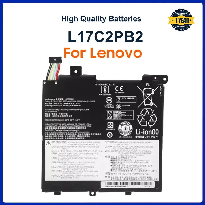 

L17C2PB2 Laptop Battery For Lenovo V330-14IKB 14ARR V130-14IGM 14IKB L17L2PB1 L17L2PB2 L17M2PB1 L17C2PB1 L17C2PB2