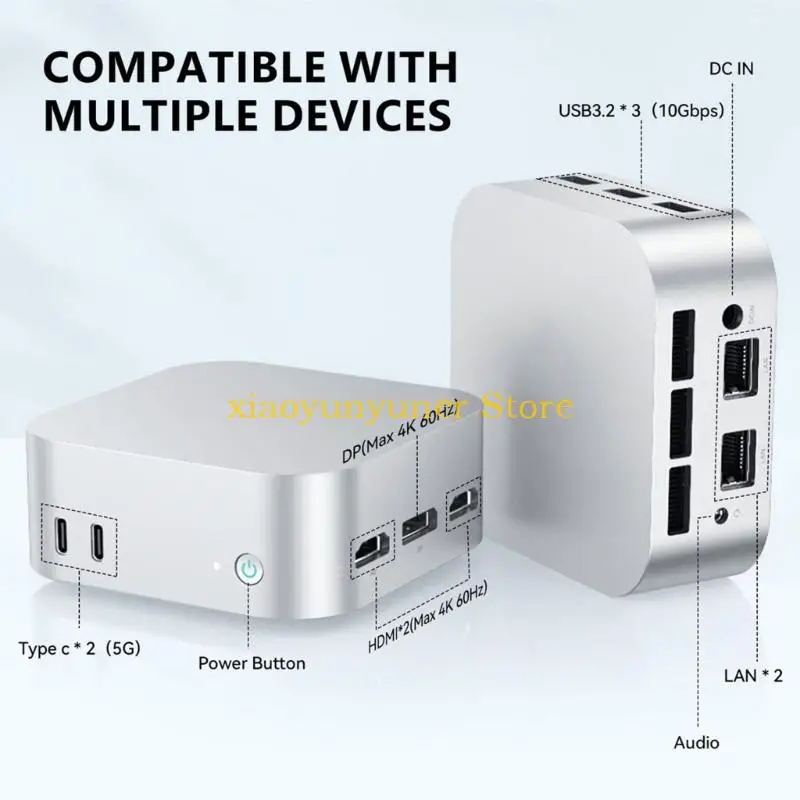P9JB العروض العالية Mini Computer N150 12GB DDR4 256GB مساحة التخزين لتوفير Gigabit Ethernet HDTV DP Connectivitys