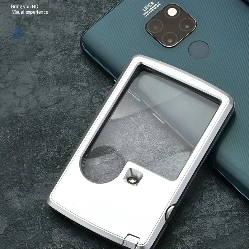 Picture 6: -Thin Rectangular LED  Magnifying   Soft  Shade High Magnification Dual-Lens Illuminated Lens For