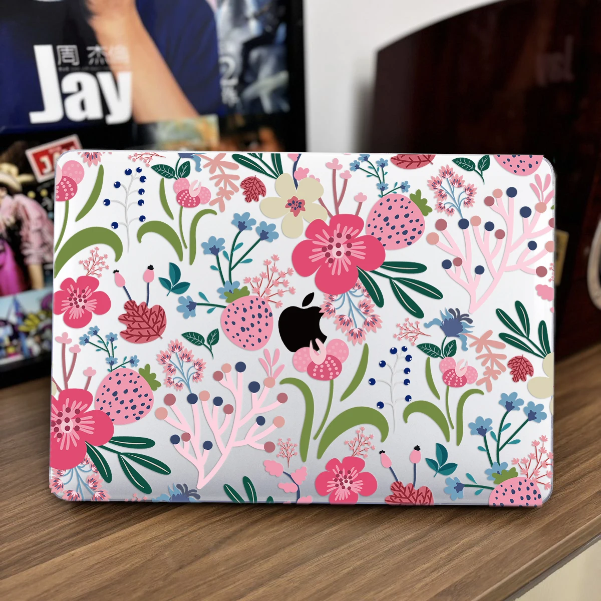 for MacBook Air M2 Case A2941 Floral Crystal PC Hard Cover Case for MacBook Pro Air 13 M1 A2337 A2338 A2681 A1466 Pro 14/16 M3