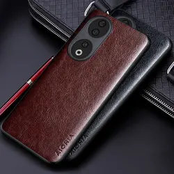 Luxury PU leather Case for Honor 90 Lite 5G Business solid color phone cover Soft TPU&Hard PC huawei honor 90 5g case