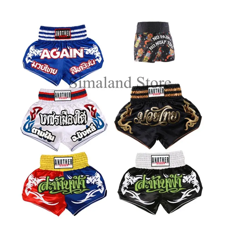 

Трусы для кикбоксинга, бокс, ММА, Муай Тай, боевые шорты, лоскутные цветные, облегающие тренировочные трусы для боевых искусств для мужчин, женщин и детей