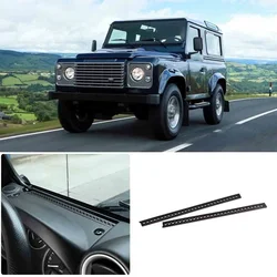 New For 2004-2019 Land Rover Defender 90 110 Aluminum Alloy Black Dashboard Air Outlet Anti-blocking Mesh Cover Auto Parts