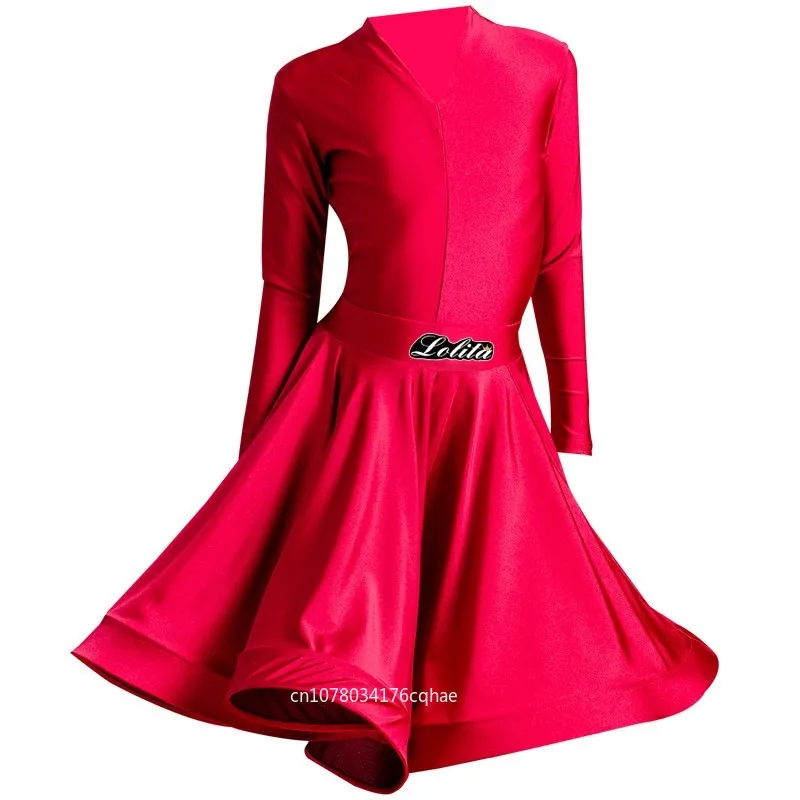 

Children's Latin dance costume girls' professional competition audition performance costume full skirt training costume