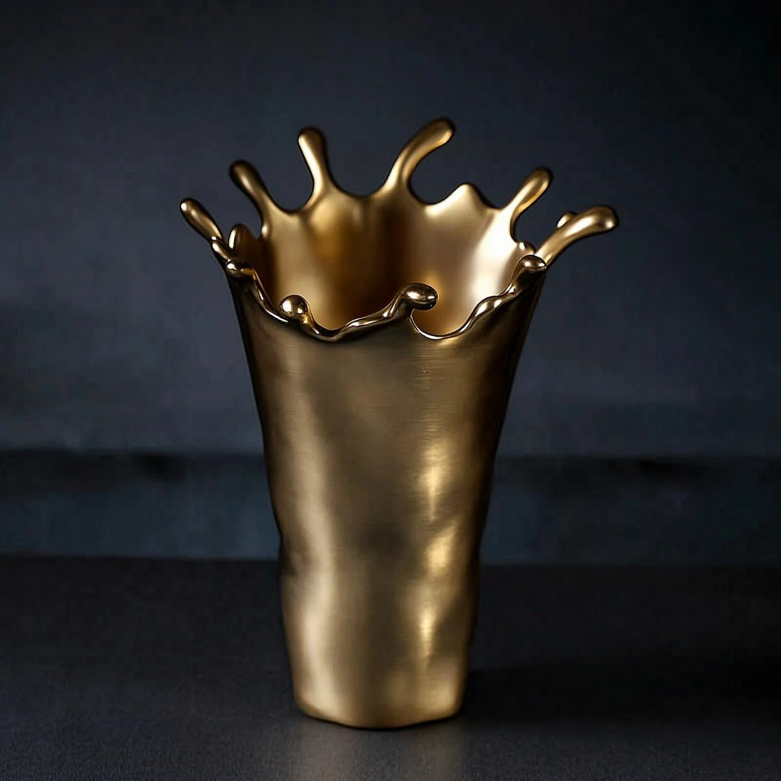 Decorative Vase Contemporary Sculptural Vase Tabletop Vessel Minimalist Neutral for Home Decor, Living Room