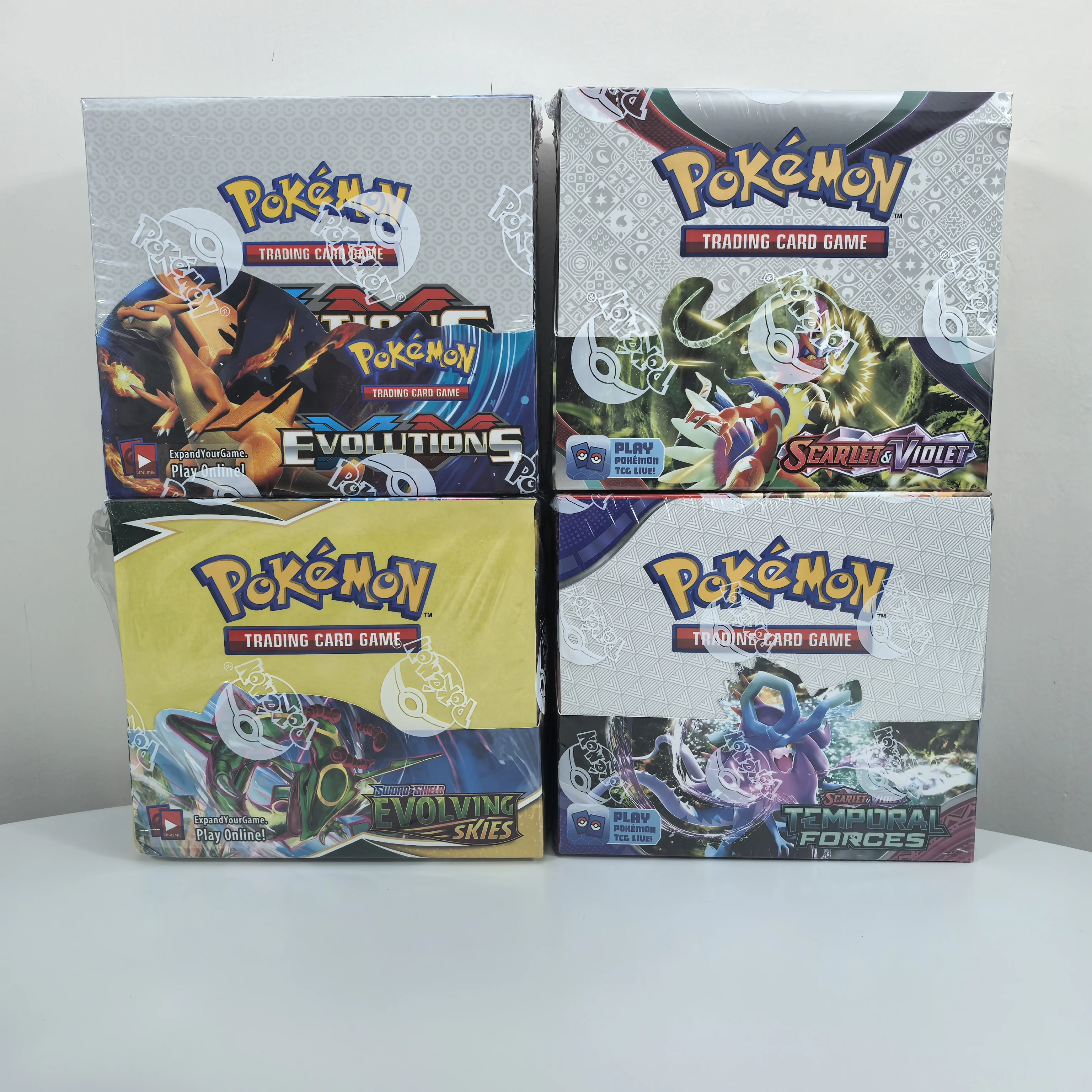 

360 шт. карта покемонов призматическая СКАРЛЕТ.VIOLET Sun & Moon EVOLVING 151 Evolutions английский усилитель карты боевой транзакции пятно