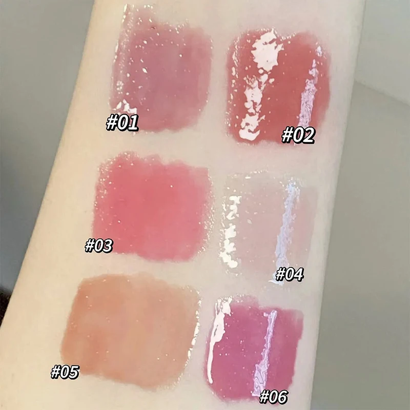 Effen Lip Glazuur Set Roze Konijn Hydraterende Waterig Gekleurde Lippenbalsem Malse Langdurige Waterdichte Lippenstift Set Cosmetica