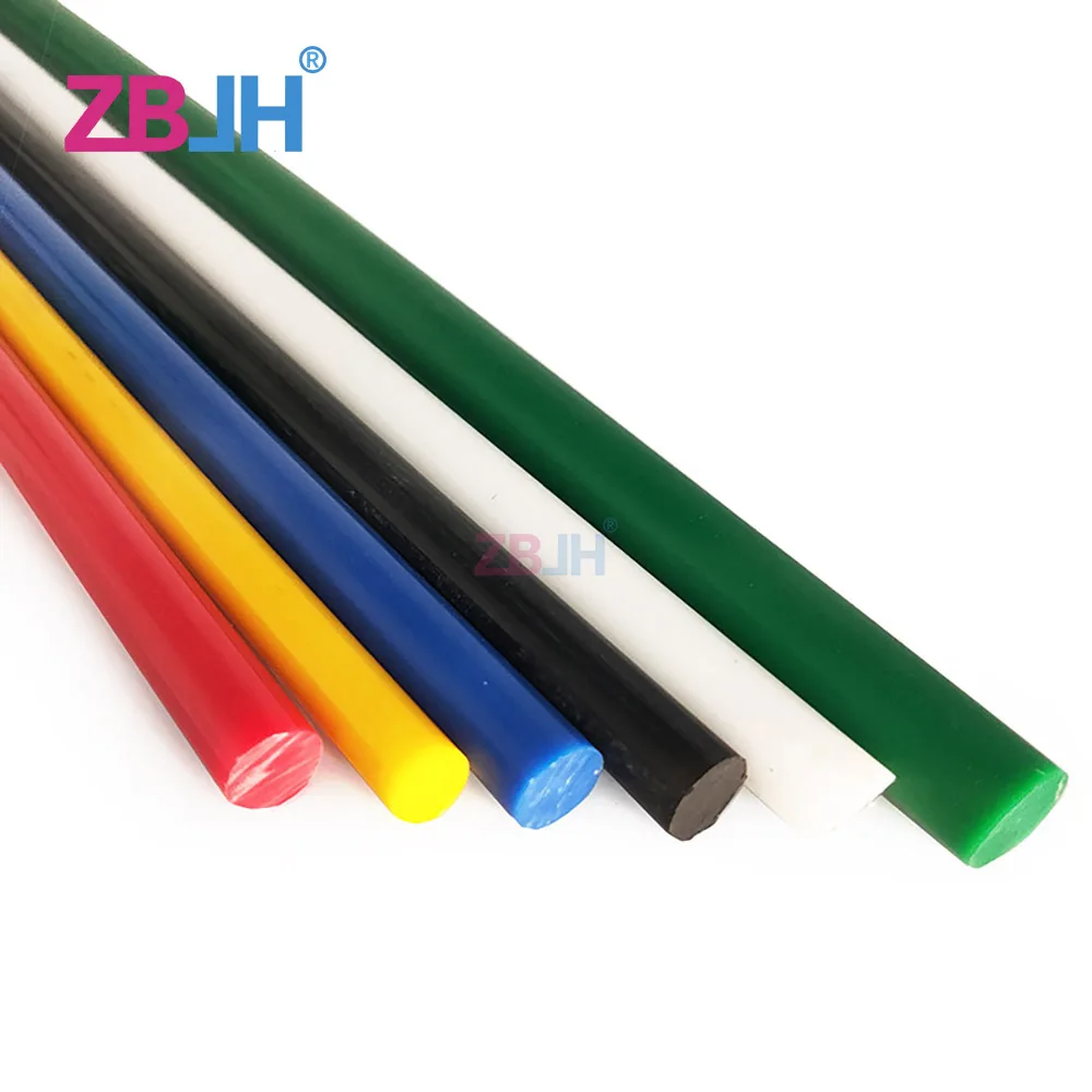 Dia.85mm 1m POM قضبان ملونة هندسية قضيب بلاستيكي بولي أوكسي ميثيلين بوم عصا