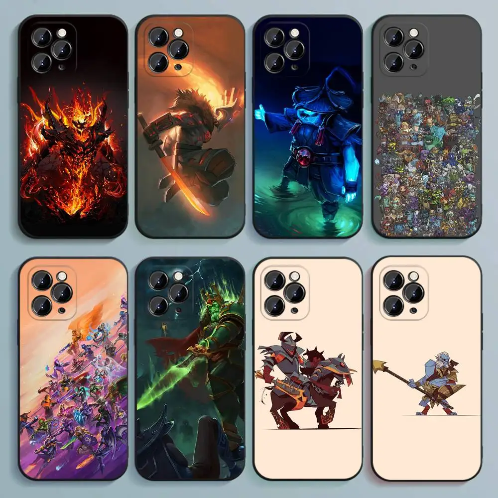 حافظة هاتف D-Dota-a 2 رائعة لهاتف iPhone 17,16,15,14,13,12,Pro,Max,Plus,E,SE4,Air,غطاء ناعم أسود صغير #1