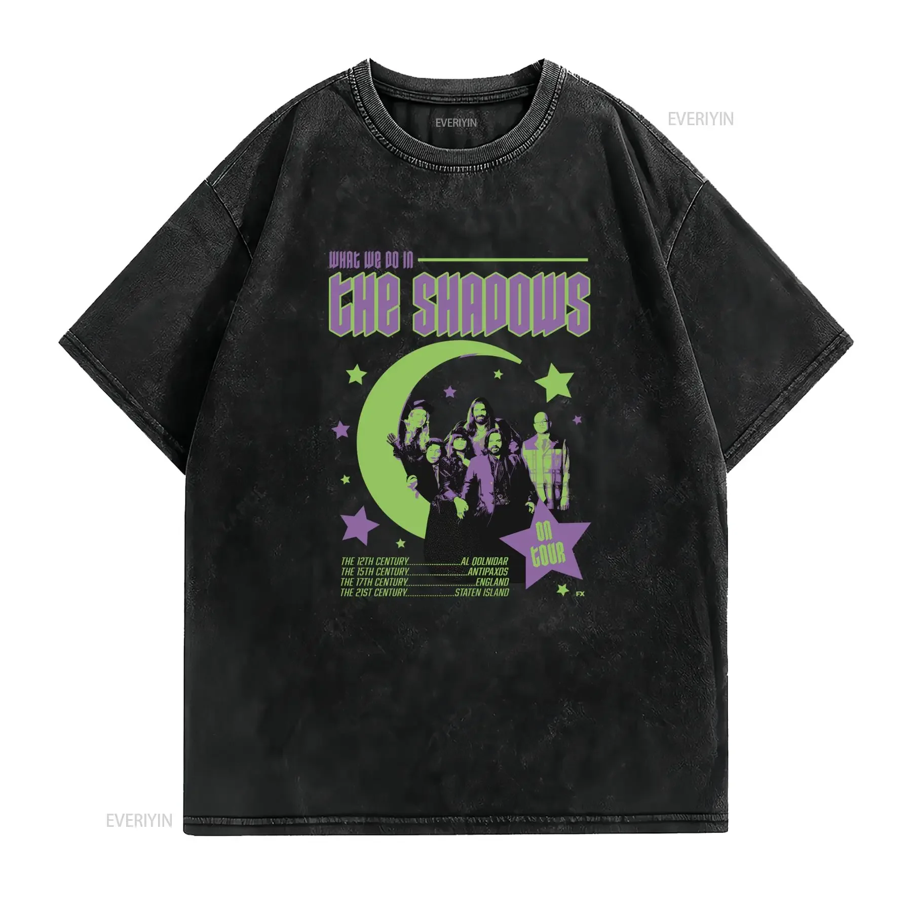 Maglietta What We Do In The Shadows On Taglie Uomo e Donna Wwd 055112 vintage Washed Top For Everyday Wear Stretched