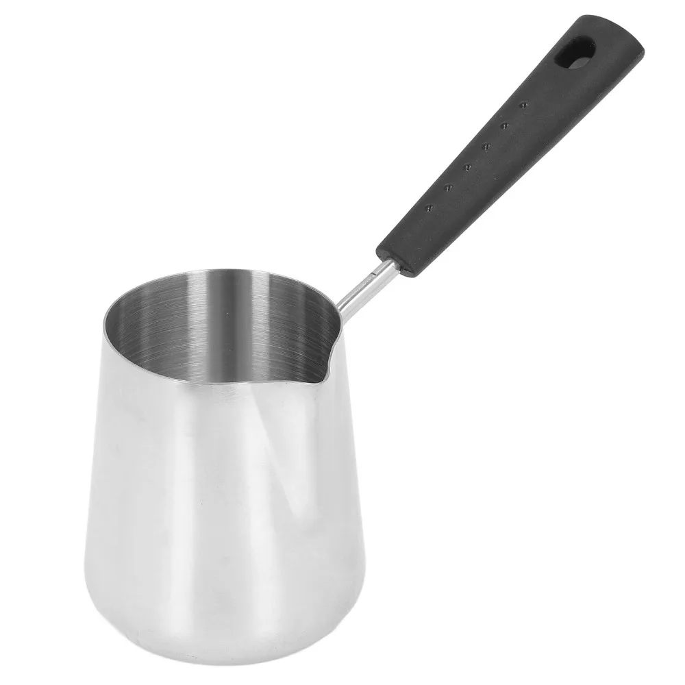 

Stainless Steel Butter Warmer Mini Size Heat Resistance Handle Milk Warmer 350ml Capacity Coffee Warmer Lattes Preparation