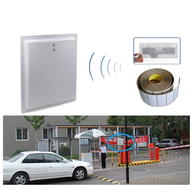 نظام ركن السيارة UHF طويل المدى مع واجهة WG26/RS232/RS485 860-960 ميجا هرتز قارئات بطاقات التحكم في الوصول للاتصالات بموجات الراديو #1